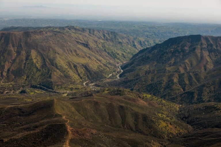 A view of Cache Creek as it flows through the Berryessa Snow Mountain National Monument in Rumsey, Calif., in April 2023. (Max Whittaker for The Washington Post)